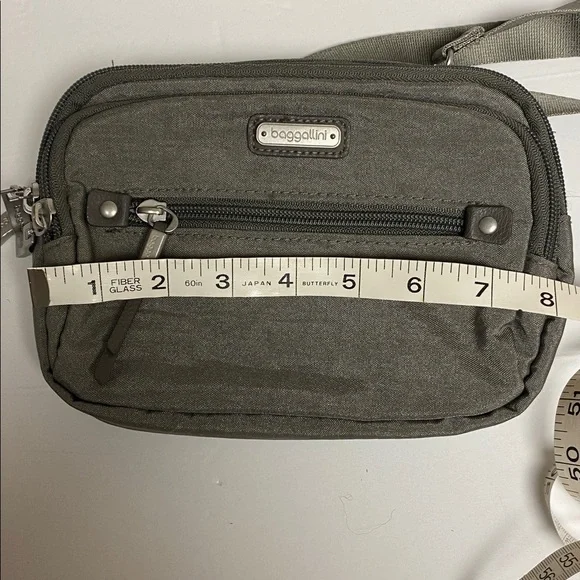 Baggallini Charcoal Messenger Bag - Picture 12 of 14